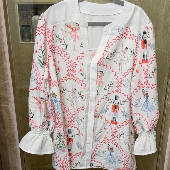 Christmas Nutcracker Print Cuff Sleeve by Chery Betty M New - Picture 2 of 9